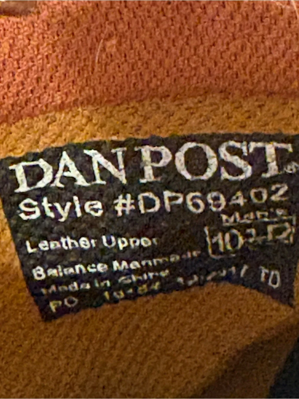 Dan Post Blayde Waterproof Work Boots Brown Leather Men’s 10.5